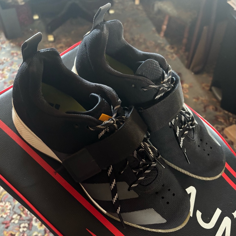 adidas Black Men's Training Shoes with Strap and Reflective Accents